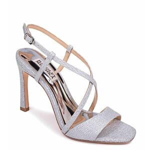 Badgley Mischka Ebiza Sparkly Block Heel Sandal Size 6.5